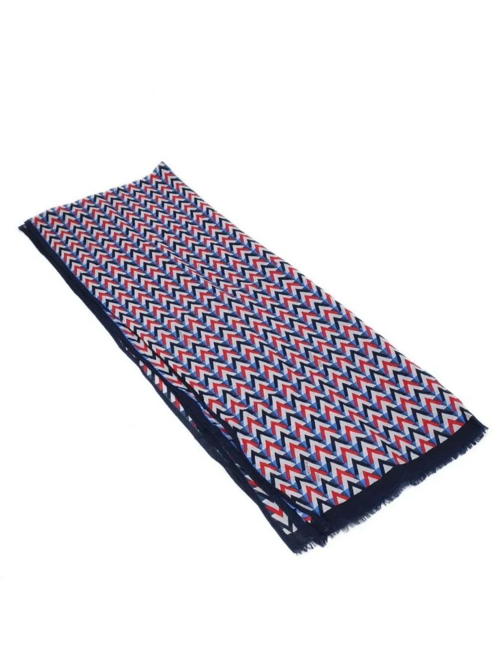 Louis Vuitton Ten Shawl Pattern Navy Cotton Hemp Scarf